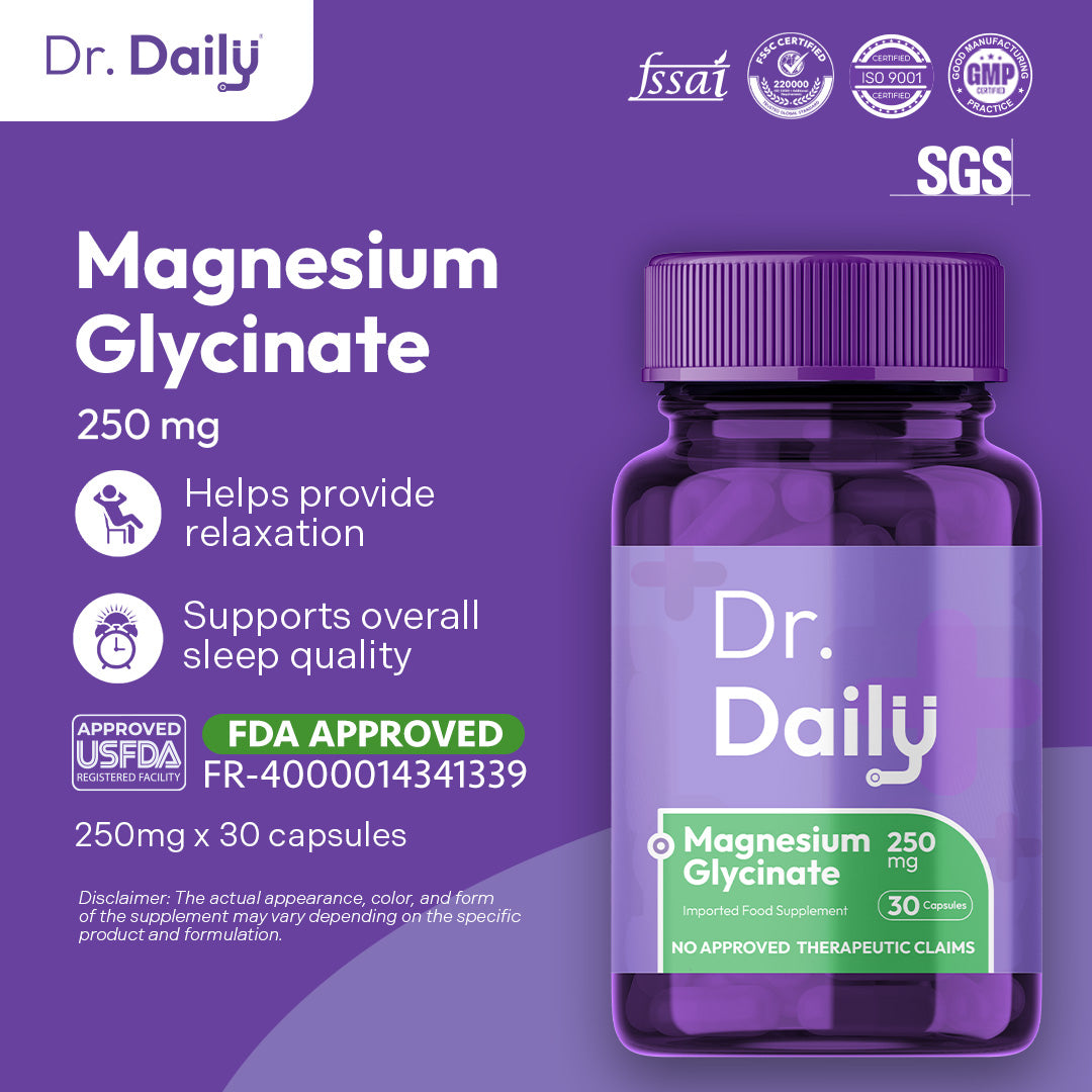 Dr Daily Magnesium Glycinate 250mg 30 capsules