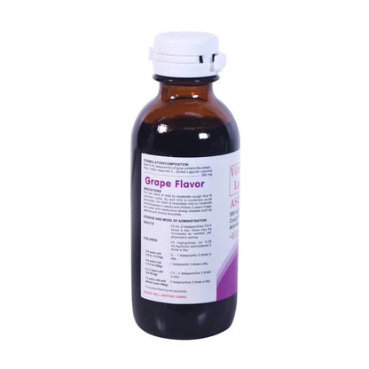 ASCOF Vitex negundo L. Lagundi Leaf 300mg/5ml Grapes Flavor 60ml