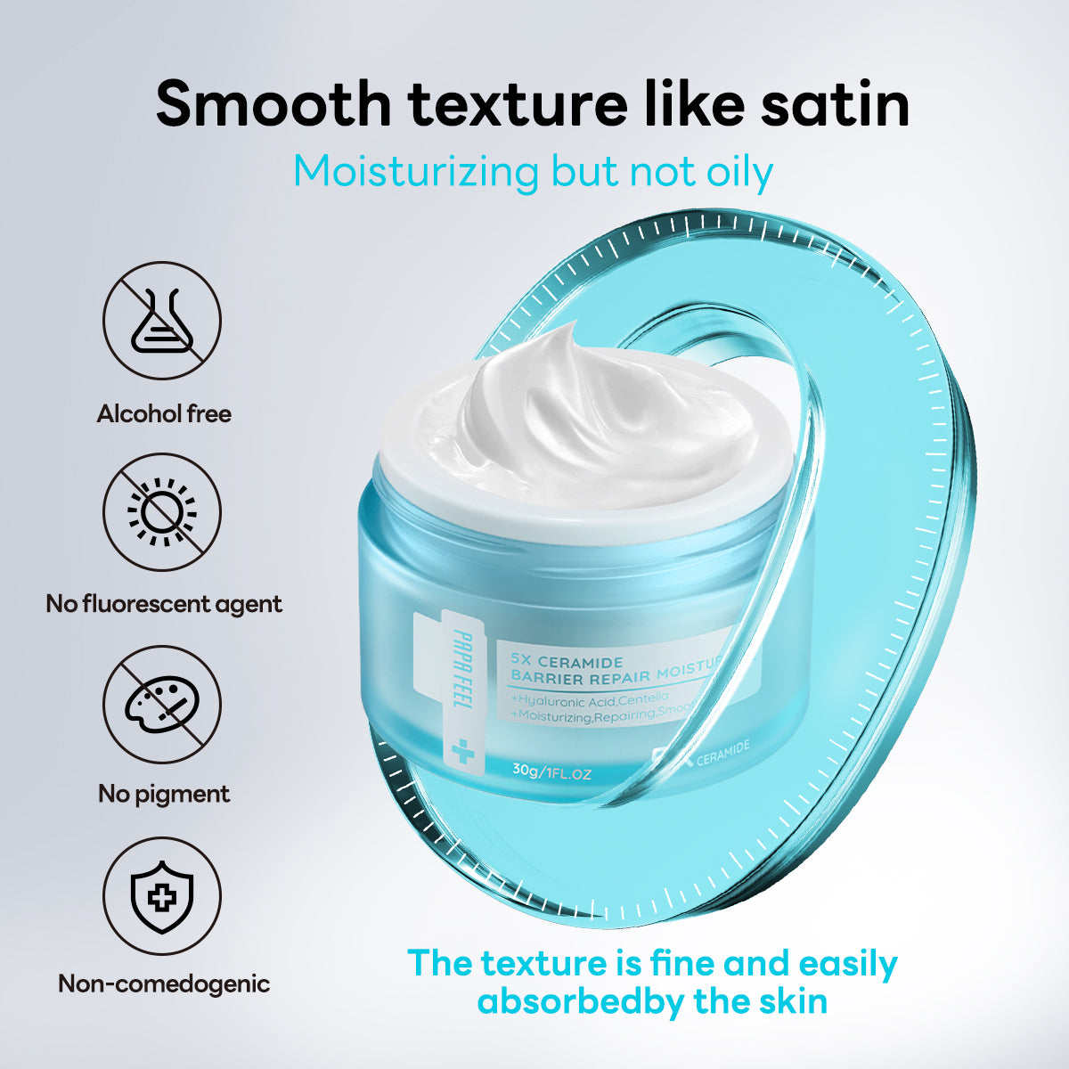 PAPA FEEL Moisturizer For Face 5X Ceramide Soothing Gel 30g