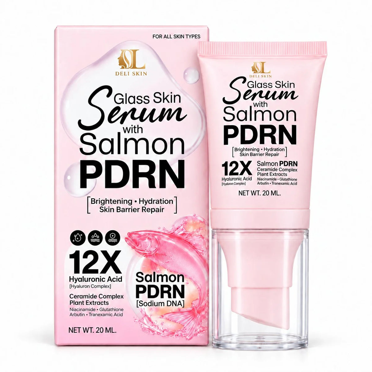 Deli Skin Glass Skin Serum with Salmon PDRN – 20ml