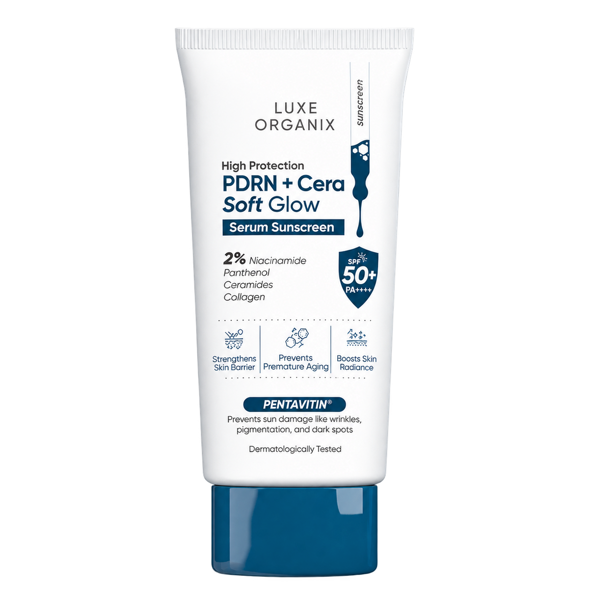 LUXE ORGANIX High Protection PDFN + Cera Soft Glow Sunscreen SPF50 40ml