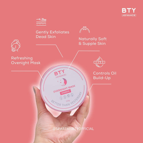 BTY Advance  Overnight Mask + Bright & Light Facial Cleanse