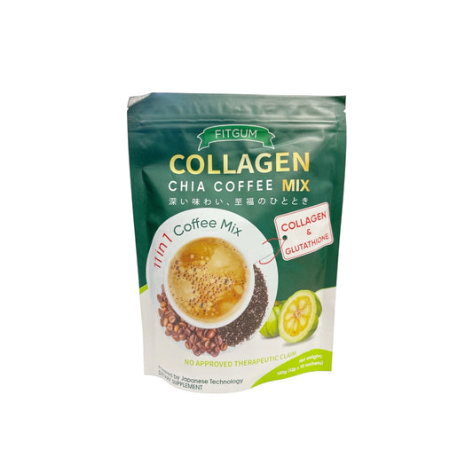 Fitgum Collagen Chia Coffee Mix 10's