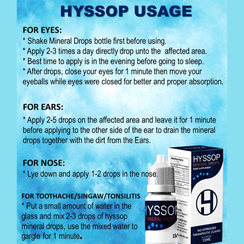 Hyssop Mineral Drops