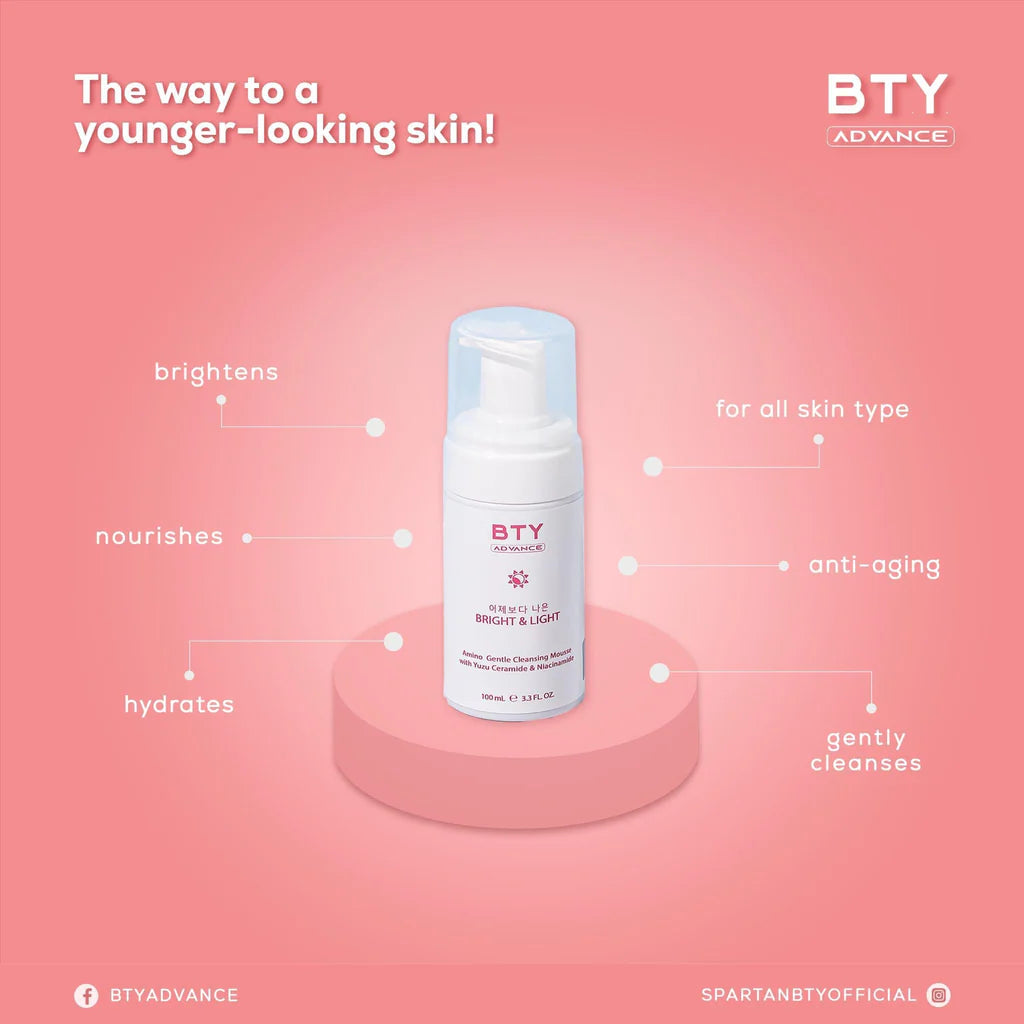 BTY Advance Bright & Light Facial Cleansing Mouse 100mL