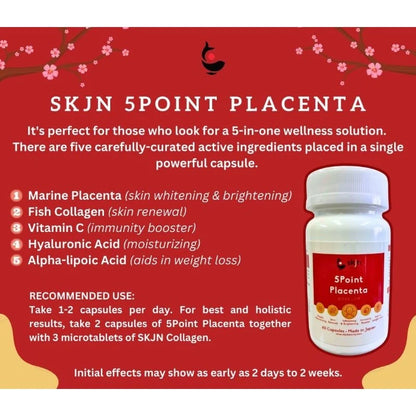 SKJN 5Point Placenta 60 Capsules  (Pre-Order)