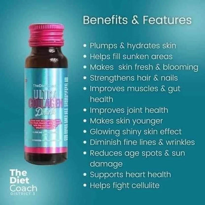 The Diet Coach Ultra Collagen Drink Mixed Berries Flavor