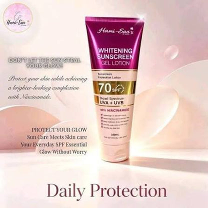 Hamisan Whitening Sunscreen Lotion 250ml