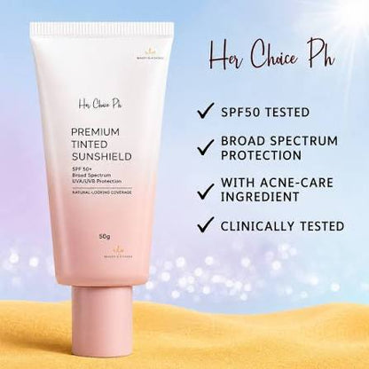 Her Choice Ph Premium Tinted Sunscreen 50g