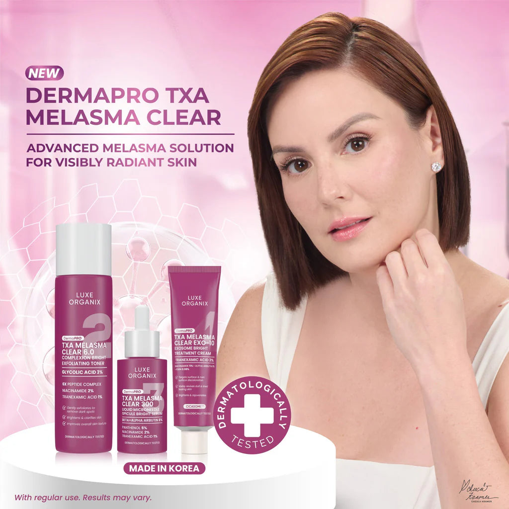 SET of LUXE ORGANIX DermaPRO TXA Melasma Cream, Toner & Serum 30g