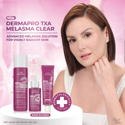 SET of LUXE ORGANIX DermaPRO TXA Melasma Cream, Toner & Serum 30g