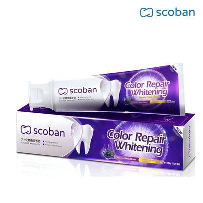 SCOBAN Purple Whitening Toothpaste Instant Color Correction 150g