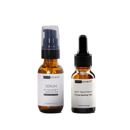 Combo of Dermorepubliq Acne Treatment (5% Niacinamide + Spot Treatment)