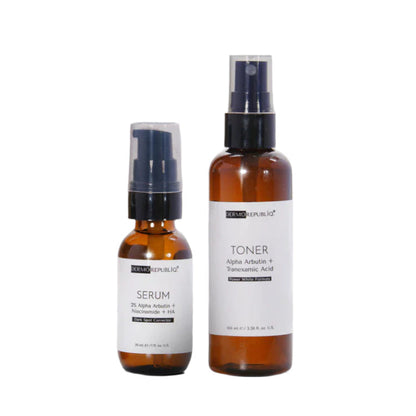 Combo of Dermorepubliq Toner Alpha Arbutin + Serum Dark Spot Corrector