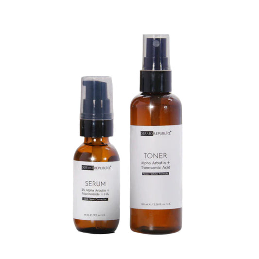 Combo of Dermorepubliq Toner Alpha Arbutin + Serum Dark Spot Corrector