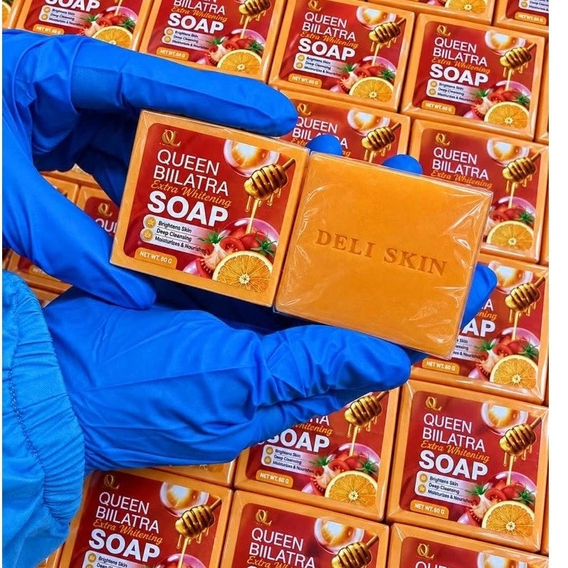 5 pcs of DELI SKIN QUEEN BIILATRA EXTRA WHITENING SOAP