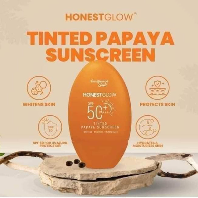 Honest Glow Tinted Papaya Sunscreen