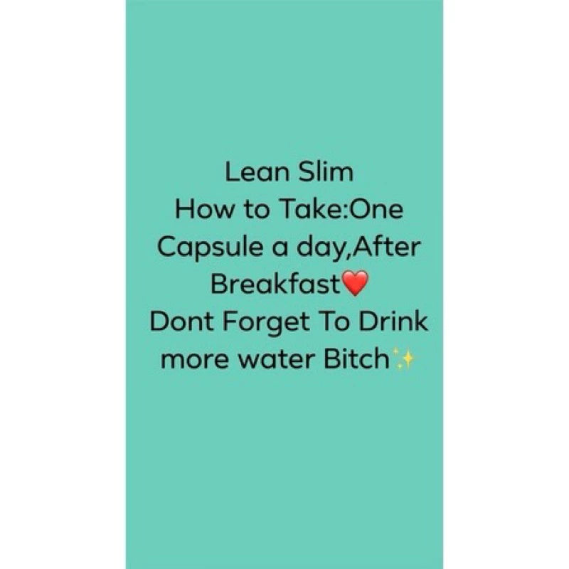 (PRE-ORDER 1 week ETA) Lean Slim Appetite Suppressant 30 Capsules