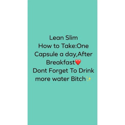 (PRE-ORDER 1 week ETA) Lean Slim Appetite Suppressant 30 Capsules