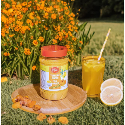 Lexies Turmeric Ginger Tea Powder with Lemonade – 360g
