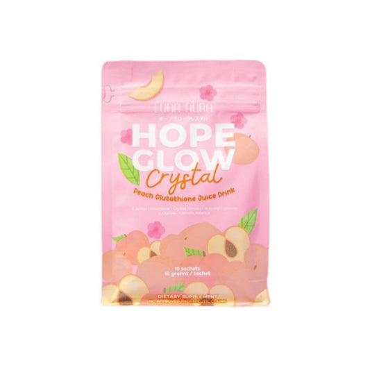 Luna Aura Hope Glow Crystal Peach Juice Drink