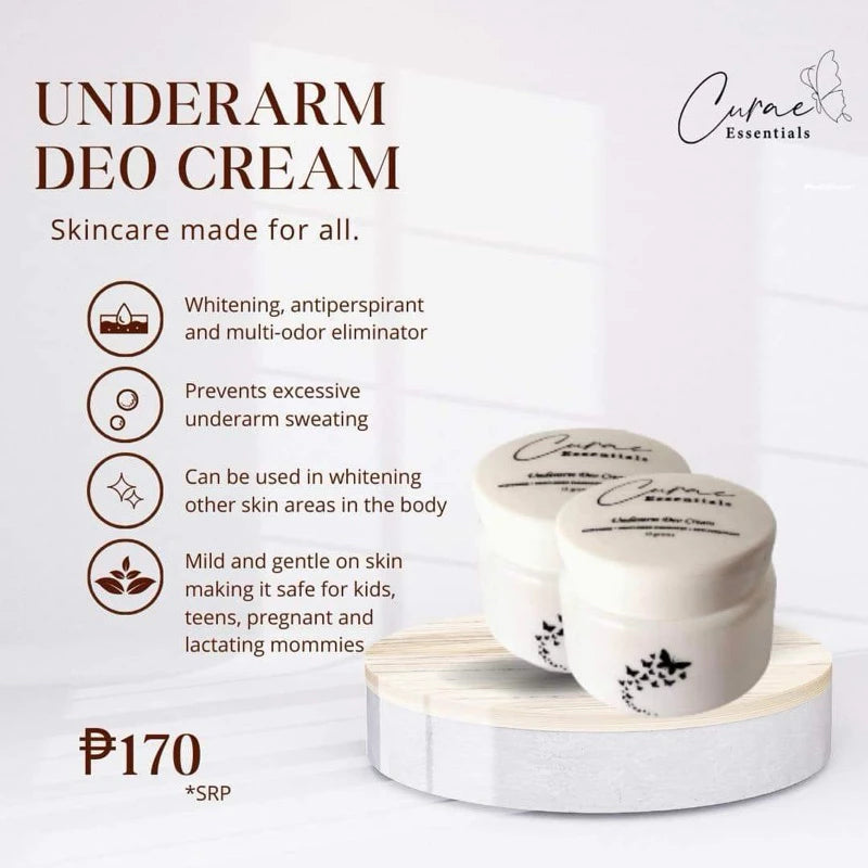 Curae Essentials Underarm Whitening Deo Cream (10g)