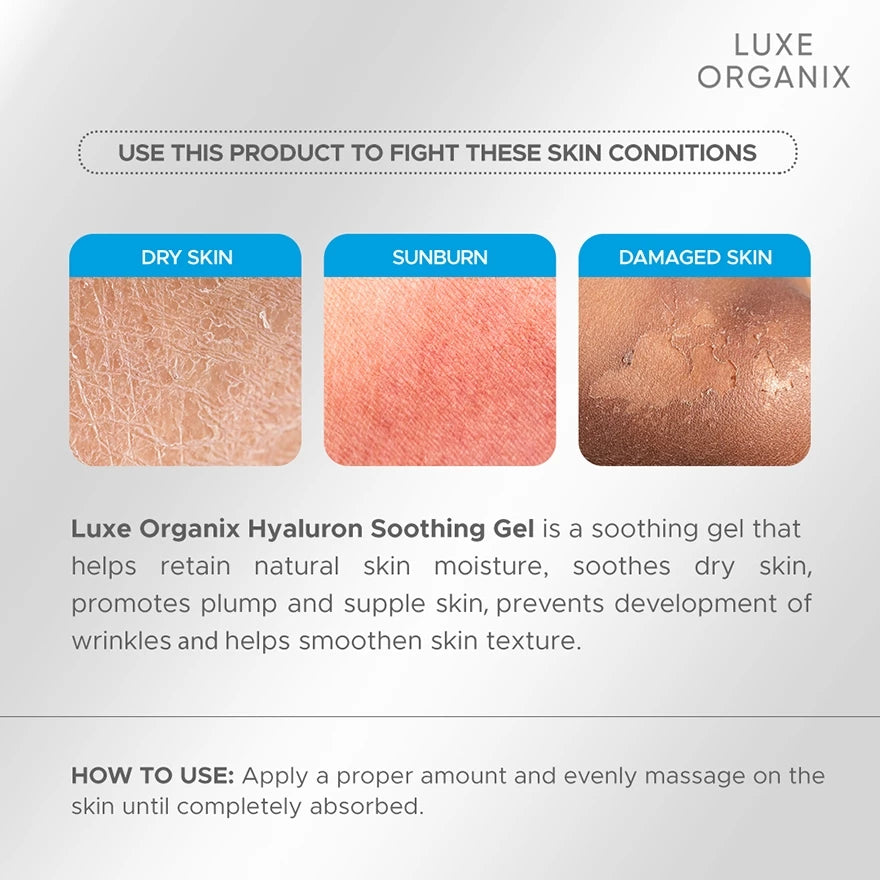 LUXE ORGANIX Hyaluron Soothing Gel 200ml