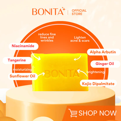 Bonita Sunflower Niacinamide Soap Bar 80G