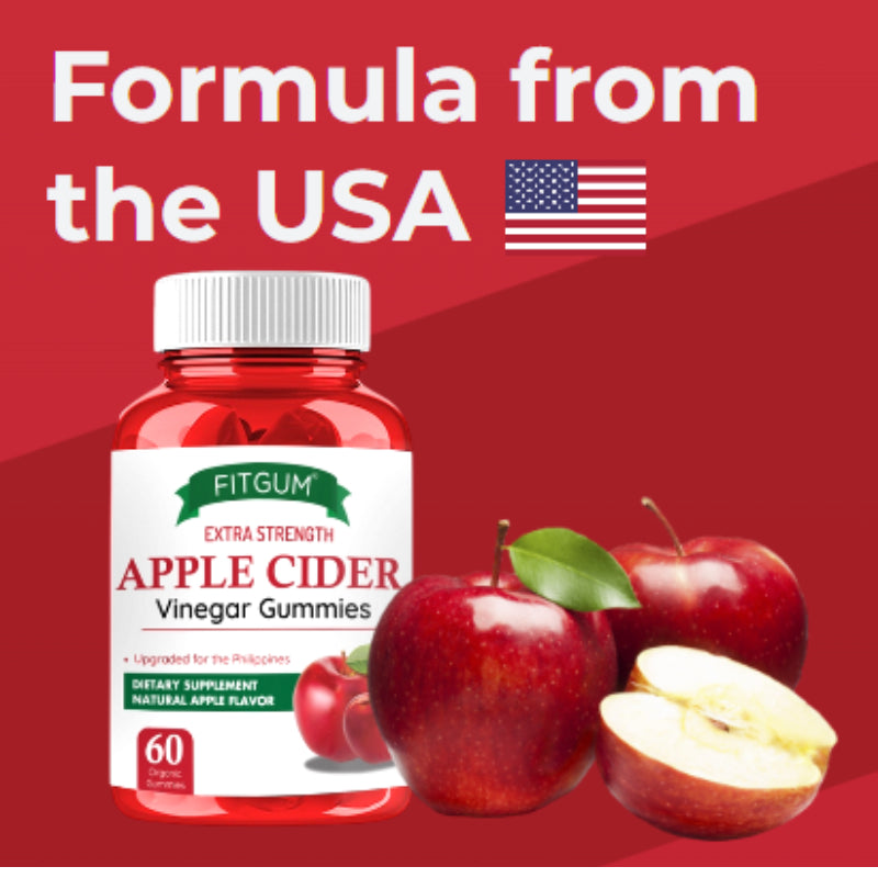Fitgum Apple Cider Vinegar Gummies 60 Gummies