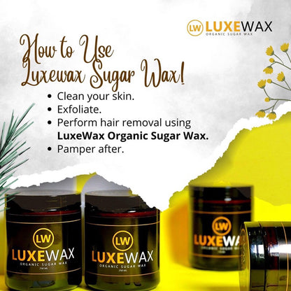 LUXEWAX Organic Sugar Wax Hair Removal 150mL