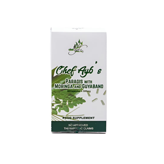 Chef Ayb’s Paragis with Moringa and Guyabano (60capsules x 500mg)