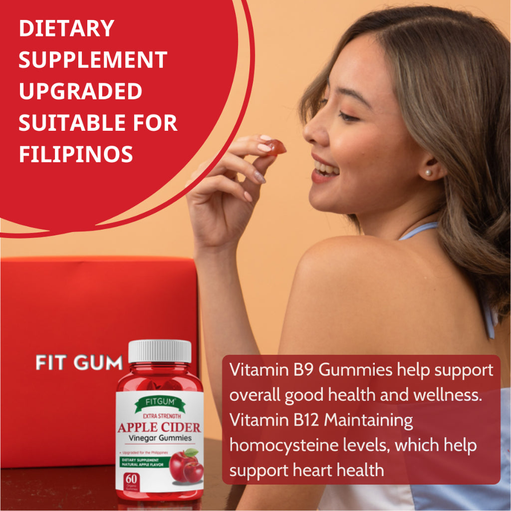Fitgum Apple Cider Vinegar Gummies 60 Gummies