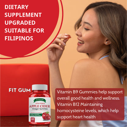 Fitgum Apple Cider Vinegar Gummies 60 Gummies