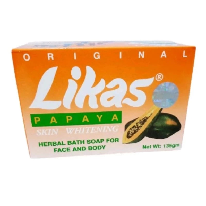 Likas Herbal Soap with Natural Papaya Enzyme for Brighter Skin 135g