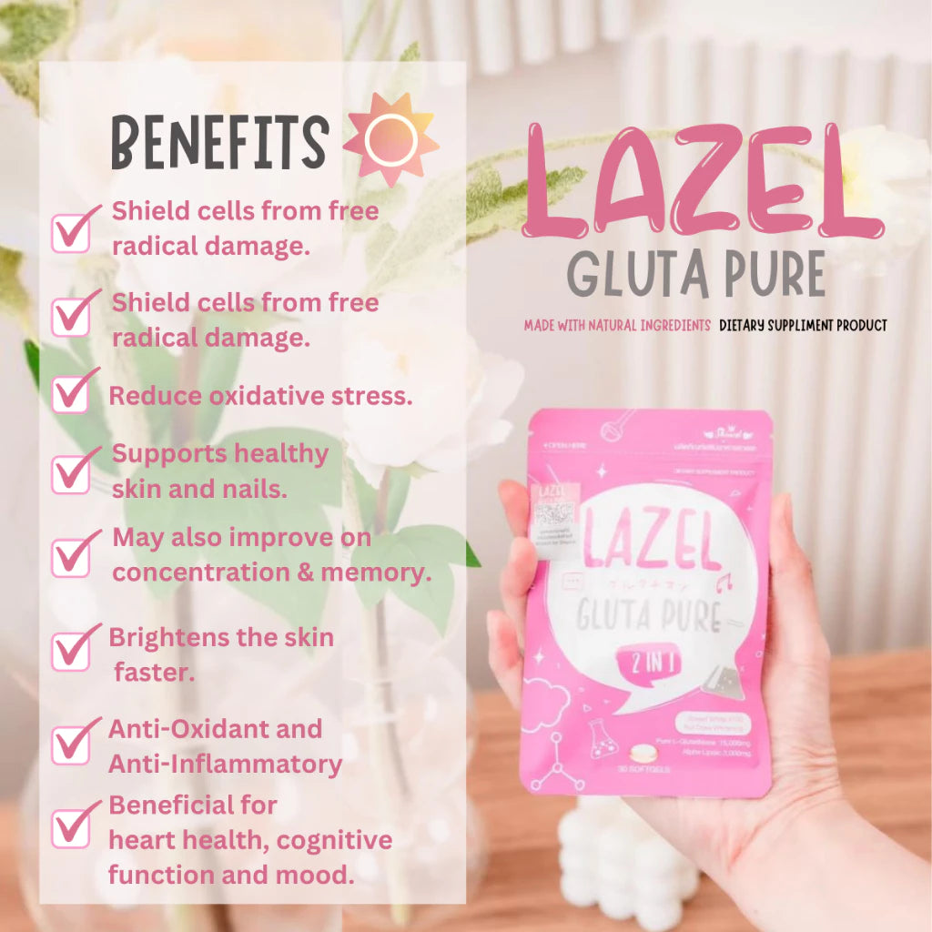 Lazel Gluta Pure 2in1 - 30 softgels