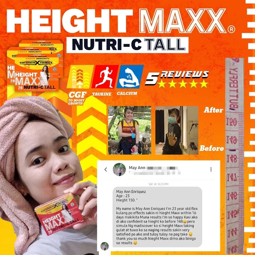 Height Maxx Nutri-C Tall Height Booster Capsules 20 capsules (525mg)