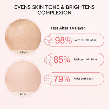 COMBO of Glad2Glow Pomegranate Power Brightening Serum, moisturizer & cleanser