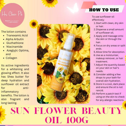Her Choice Ph Sunflower Beauty Oil 100g