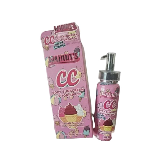 WALNUTS BODY SUNSCREEN LOTION - CC PINK 200ml
