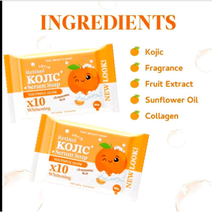 Thai Beauty Shop Retinol Kojic Serum Soap 80g