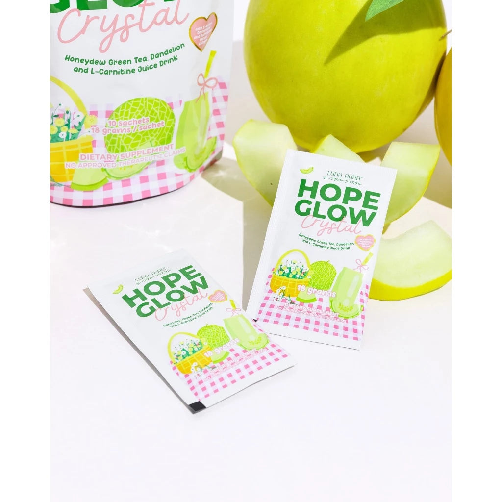 Hope Glow LUNA AURA Honey Dew Green Tea Juice 10's