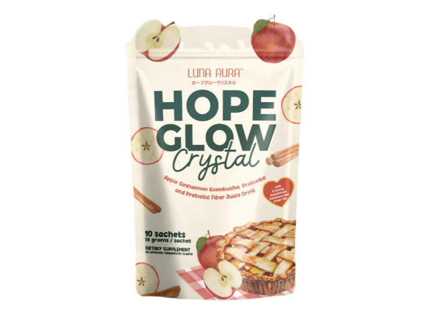 Hope Glow LUNA AURA Apple Cinnamon Kombucha Juice 10's