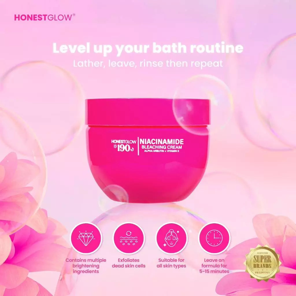 Honest Glow 190 Niacinamide Bleaching Cream 250g