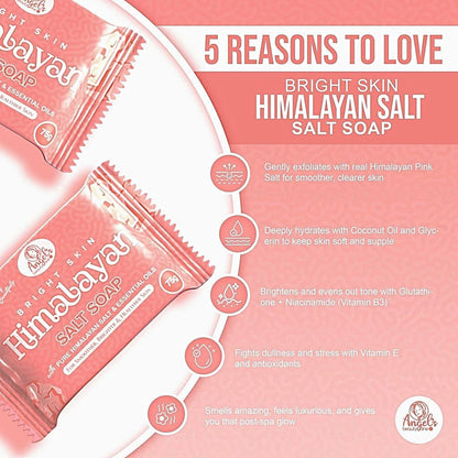 1pack of Bright Skin Himalayan Salt Soap 75g x 5pcs