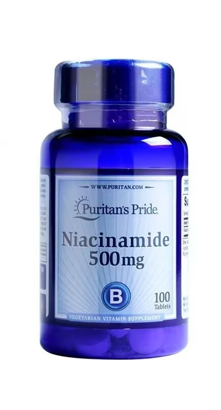 Puritan's Pride Niacinamide Vitamin B3 Whitening 500mg (100 Tabs)