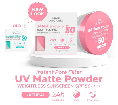 LUXE ORGANIX UV Matte Translucent Powder 15g