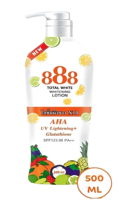 888 TOTAL WHITE WHITENING BODY LOTION 500ML