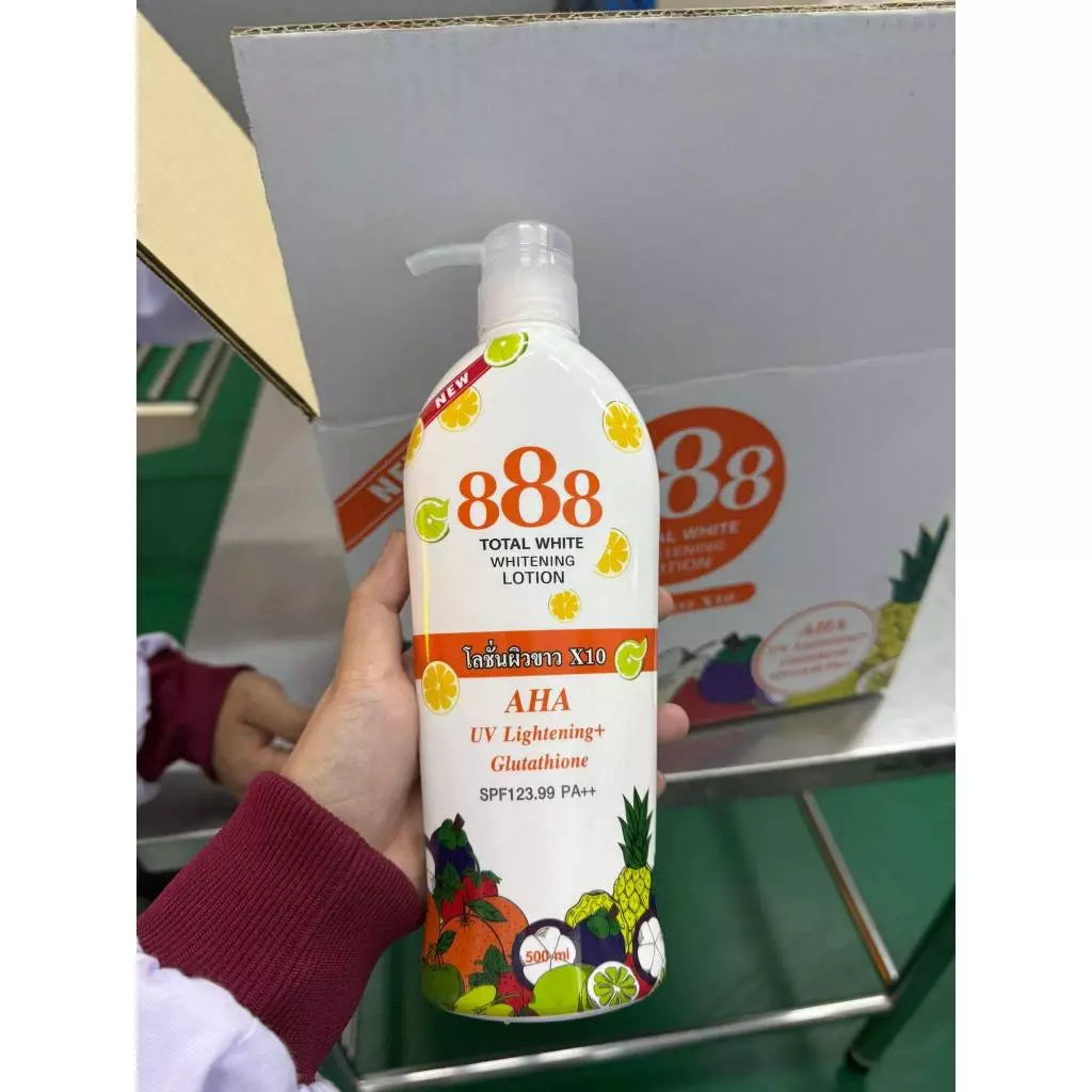 888 TOTAL WHITE WHITENING BODY LOTION 500ML