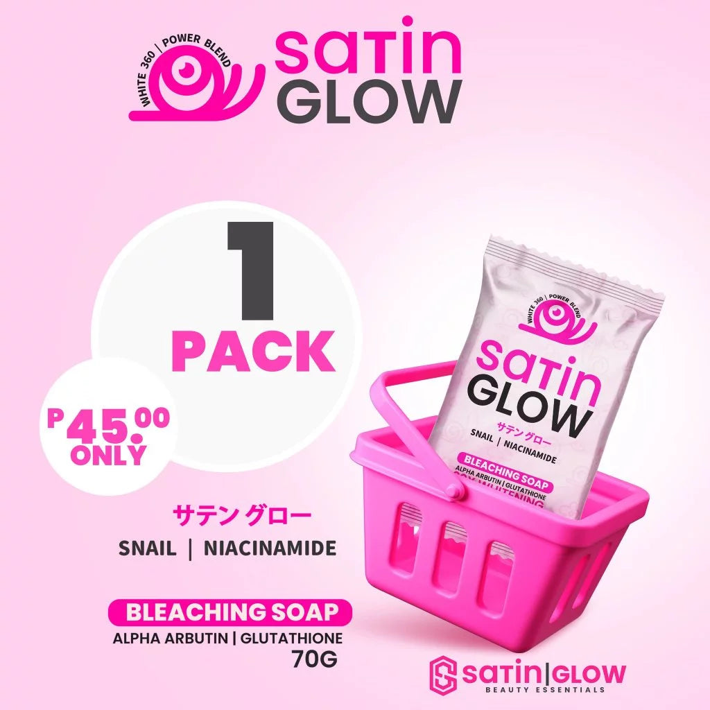 SATIN GLOW WHITENING BLEACHING SOAP - 70g