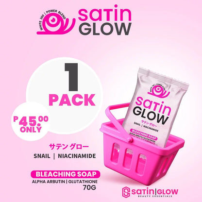 SATIN GLOW WHITENING BLEACHING SOAP - 70g